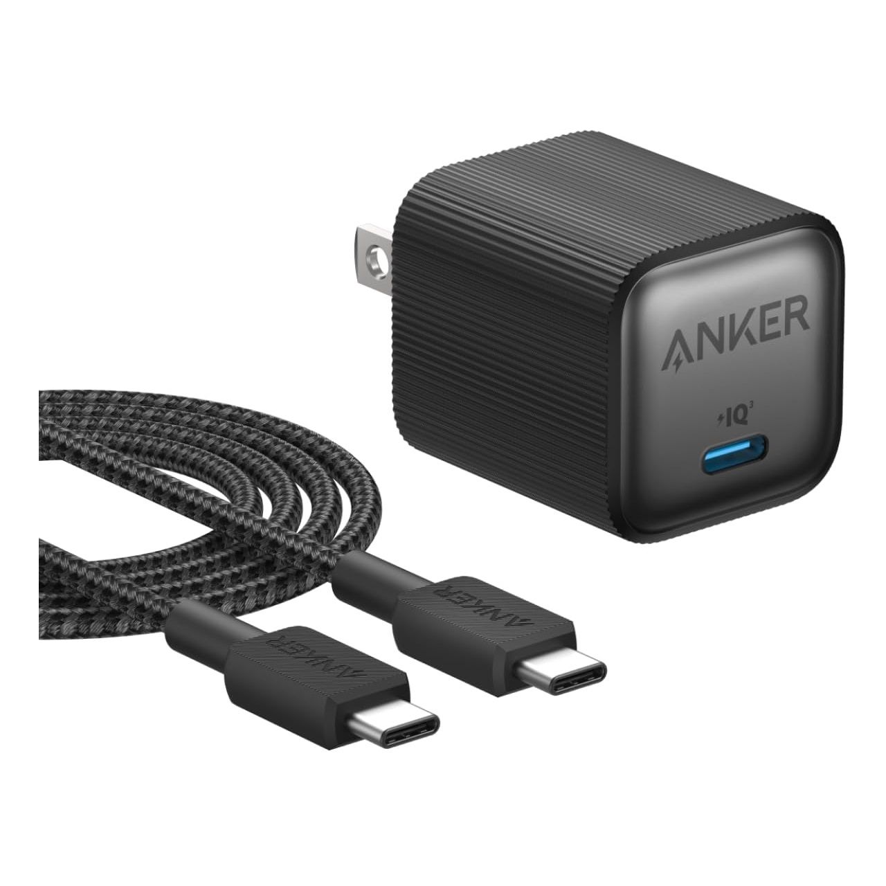 [在庫処分] アンカー Anker Nano Charger (35W) with USB-C & USB-C ケーブル 付属 B2339N11 (ブラック) 35W出力 B2339N11||