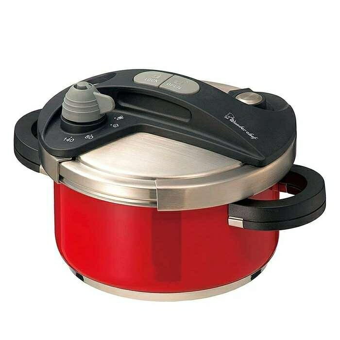 Rakuten - ワンダーシェフ Wonder chef オ ースプラス レッド 両手圧力鍋 3. 5L 670045　2〜3人向け サイズ 670045||||