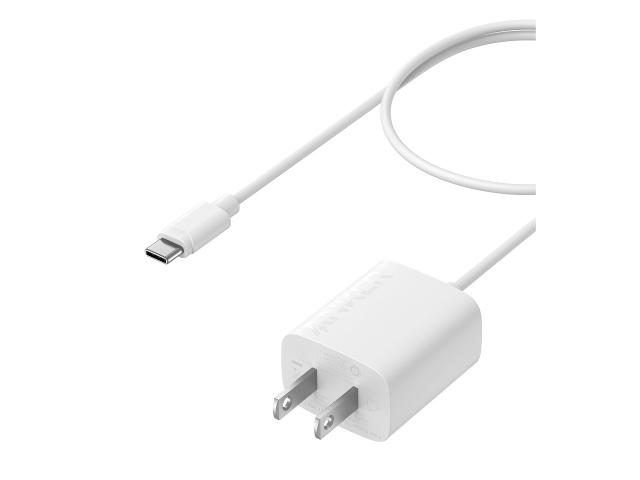 ■商品特徴 ケーブル一体型ですぐに使える USB-C ケーブル一体型なので、購入後すぐにお使いのUSB-C ポート搭載機器へ充電することが可能です。 スマートフォン充電に最適 USB-Cケーブル一体型で、iPhone 15を含むスマートフォンの充電に最適。最大12W出力なのでタブレット端末にも充電いただけます。 コンパクト設計 省スペースな場所でも充電可能な小型化を実現。ケーブル内蔵のため、旅行の時など持ち運びにも便利です。 幅広い機器へ対応 iPhone 15やAndroidスマートフォン、タブレット端末へ充電が可能。幅広いUSB-C端子搭載の機器へ対応しています。 ■商品仕様 サイズ 約39x34x23mm 重さ 約69g 入力 100-240V〜0.5A 50-60Hz 出力 5V2.4A (最大 12W) 合計最大出力 12W ケーブルの長さ 1.5m　USB-C ※在庫処分品のため、当店購入の場合メーカー保証対象外です