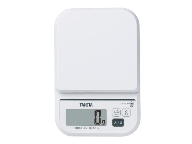Rakuten - [在庫処分] タニタ(TANITA) キッチンスケール KJ-210MWH ホワイト デジタルクッキングスケール 正規品 電池付属 薄型 収納 コンパクト 在庫限り KJ210MWH||