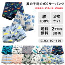 【3枚セット】パンツ 男の子 綿100％ キッズパンツ 下着 ボーイズ パンツ 子供 ショーツ インナー 肌着 入園 年中使える 保育園 幼稚園 園児 小学生 100 110 120 130 140 150 ギフト プレゼント 子供パンツ 2タイプ 30柄 かわいい