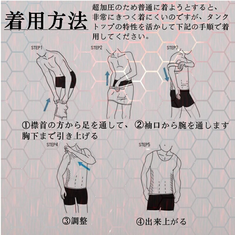 加圧シャツタンクトップメンズシェイプインナー