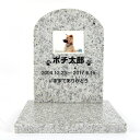 Pet&Love. ペットのお墓 天然石製 セット型 遺影付きタイプ 御影石　グレー スタンダード（お客様の写真を印刷） 【HLS_DU】【RCP】【..