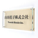 表札のアトリエ ガラス表札 大型 透明 銅板付き 300x150mm 【HLS_DU】【RCP】【楽ギフ_包装】【楽ギフ_名入れ】 attr180attr ct...