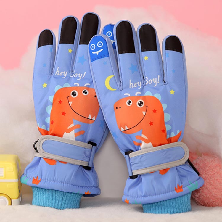 【2ペアセット】スキーグローブ キッズ 防水 スマホ対応 タッチパネル対応 ジュニア 防寒手袋 子供 保温 5本指 スノーグローブ スキー手袋 滑り止め 暖かい 雪遊び 自転車 通園 通学 スノー手袋 冬 男の子 女の子 雪かき 防寒 3