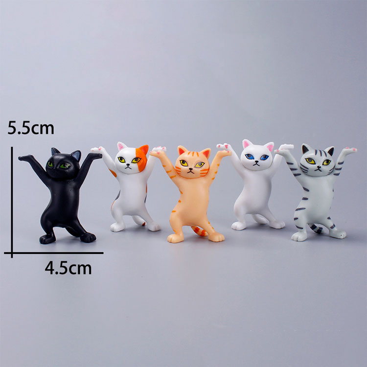 ネコ おしゃれ ぺんおき 置物 インテリア おしゃれ 猫のペン立て 手工芸品 モデル 10個セット 猫の置物 ぺんおき ペンホルダー ヘッドフォンホルダー かわいい 手作り おしゃれ 癒しグッズ ダンス猫グッズ ネコ [2]