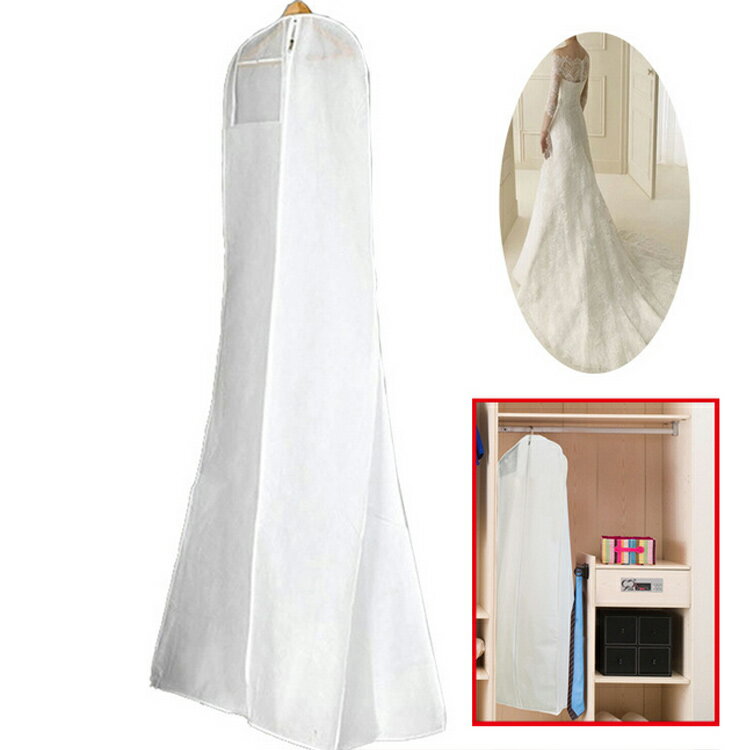 ココナッツカンパニーの底部拡張機能 ウェイディングドレス専用 カバー ドレスカバー 洋服カバー ドレスカバー 不織布 衣類カバー ロング ロングドレス イブニングドレス用 ウェディング 社交ダンス 衣装カバー 防塵カバー 型崩れ防止 パーティードレス フラドレス｜アングル3