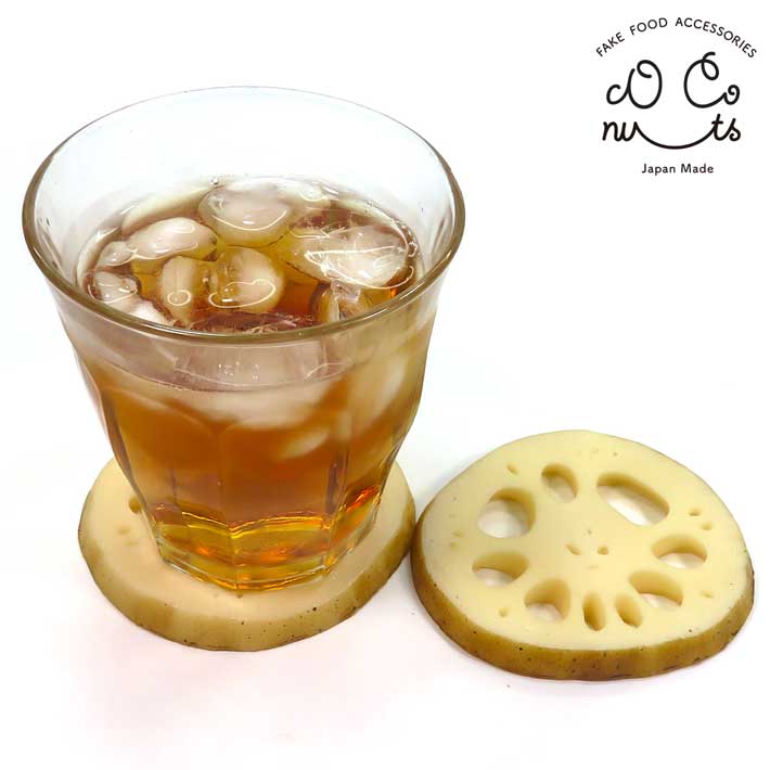 食品サンプル 食べちゃいそうな れんこん コースターの紹介画像2