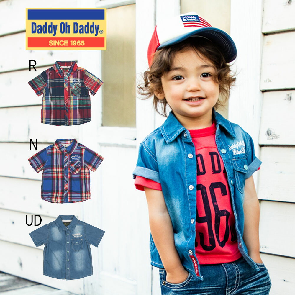 デニム＆チェックシャツ