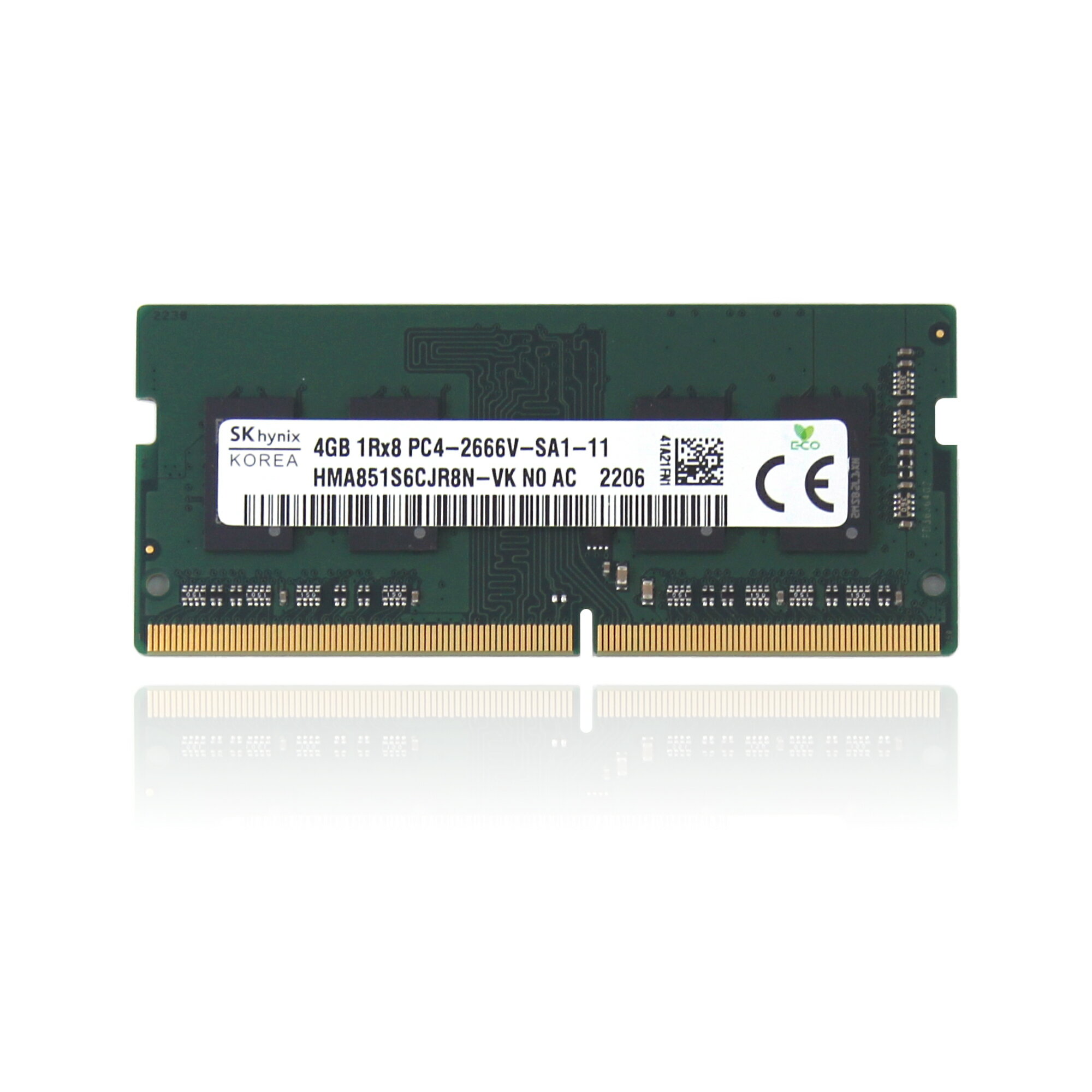 SK hynix 非ECC 4GB PC4-2666V DDR4 at 2666MHz 260ピン SDRAM SODIMM シングル キット ラップトップ メモリ - OEM 4GB純正 メモリー増設