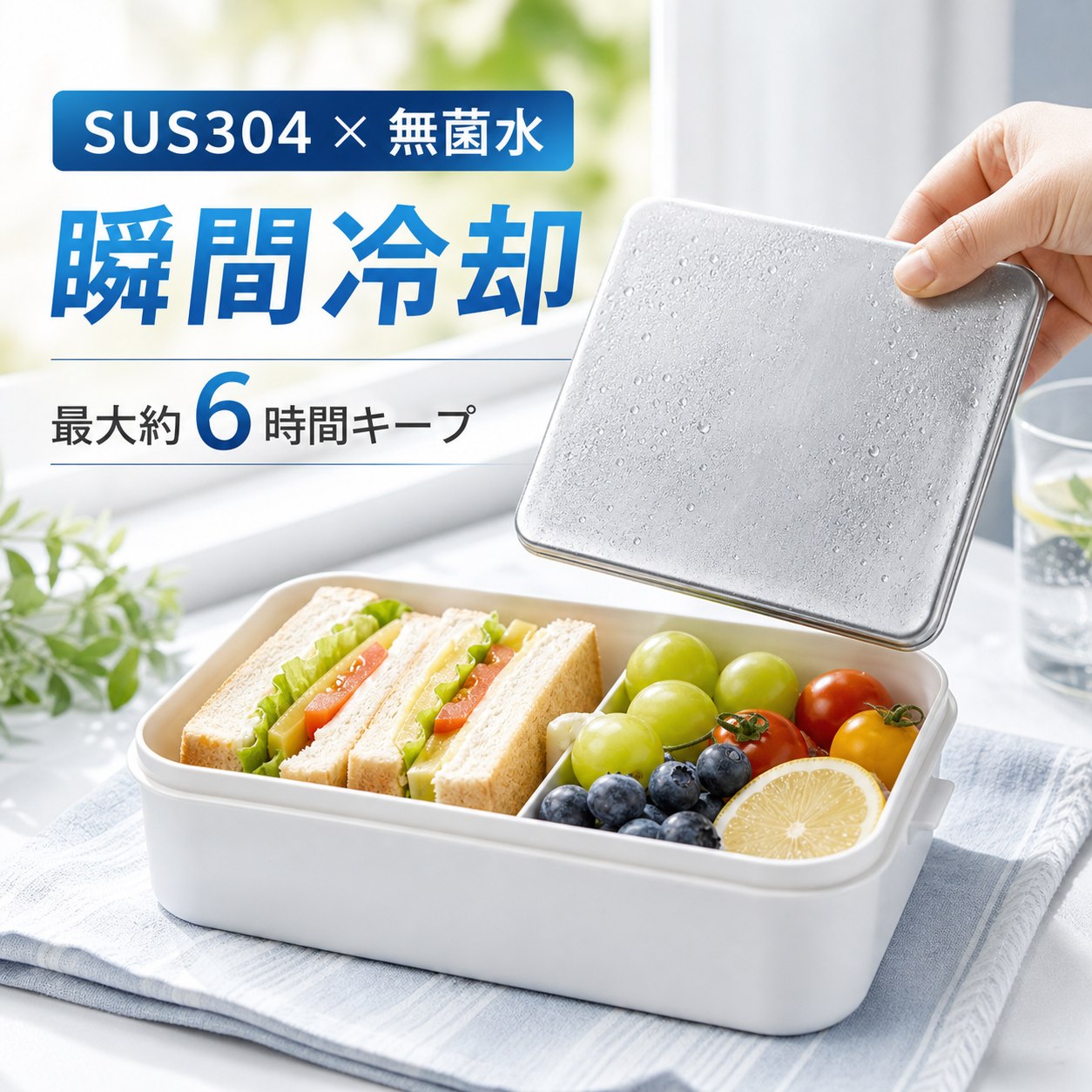 メーカー希望小売価格はメーカーサイトに基づいて掲載しています 商品名 SUS304ステンレス製 高伝導保冷剤 特徴 【驚異の保冷力】室温26℃環境下での検証では、一般的な保冷剤と比べ、12時間後の温度差が約9.9℃！冷たさが長持ちし、食材・飲料の鮮度をしっかりキープします。 【約2.5倍の冷却スピード】高伝導ステンレスで瞬間冷却！従来品よりも早く一気に冷やし、長時間冷感をキープします。 【安心・安全設計】SUS304ステンレス採用！サビに強く、ニオイ移りしにくいので、食品と一緒でも安心して使えます。 【結露しにくく使いやすい】パクっとつかみ、結露しにくい設計。バックやクーラーボックス内が濡れる心配がなく、いつでも快適に使えます。 【繰り返し使えて経済的】食洗機対応で汚れが落ちやすく、清潔に保てます。何度も繰り返し使えるのでエコで経済的です。 こんな方におすすめ お弁当の鮮度が気になる方 通勤・通学・運動会・キャンプ・釣り・BBQを楽しむ方 お買い物後の生鮮食品の鮮度保持に スポーツや部活動の暑さ対策に 停電時や災害備蓄用に常備したい方 結露でバッグが濡れるのが嫌な方 仕様 ・素材：SUS304ステンレス ・サイズ：約17.5cm × 高さ11.5cm ・重量：約463g ・保冷持続時間：最大約6時間（室温26℃環境下） ・冷却時間：約4時間以上冷やしてご使用ください ・対応：冷凍・冷蔵・食洗機 ・繰り返し使用可能 ご使用方法 1. 使用前に水で軽く洗います。 2. 冷凍庫で約4時間以上しっかり冷やします。 3. 保冷バッグやランチボックスに入れて使用します。 4. 冷たさをキープしておいしく楽しみましょう。 ※使用後は水で洗い、よく乾かしてから冷凍庫へ戻すと、清潔に長くご使用いただけます。
