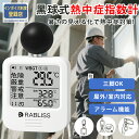 【スタッフ全員ドン引き価格!! 】 黒球式熱中症指数計 JIS適合品 JIS準拠 黒球付熱中症計 黒球型携帯熱中症計 WBGT アラーム RABLISS KO392 温度計測 熱中症対策 義務化 熱中症予防 熱中症 測定器 温度 熱中アラーム wbgt測定器 屋外