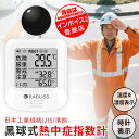 【事業者 & 法人向け】黒球式 熱中症指数計 WBGT測定器|JIS適合|温度 湿度 輻射熱 屋外 アラーム wbgt計 測定器 指数 計 黒球 携帯 アラート 表示 黒鉄型携帯熱中症計 温度計 熱中症指数 黒球 KO392 JIS 工場 現場 スポーツ 介護 学校 保育園 病院 黒球式熱中症指数計