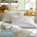【まとめ買い最大10%OFF】【Coco Feel】 コットン100% シアサッカー 枕カバー 同色2枚組 さらさら 肌触り 綿100% コットン 夏 おしゃれ かわいい 洗い替え 心地よい ココフィール 一人暮らし ファミリー 43×63cm用