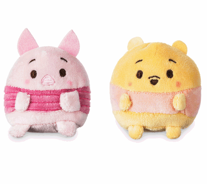 Disney(ディズニー)Winnie the Pooh and Piglet Ufufy Plush Set - Mini 2 1/2 039 039 くまプーさん＆ピグレットぬいぐるみセット 6.3cm