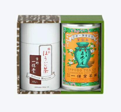 一保堂茶舗 煎茶 正池の尾 155g 極上ほうじ茶 紙筒 60g セット お茶 茶葉 焙煎 緑茶 ギフト 内祝 送料無料