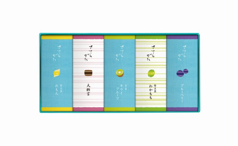 【両口屋是清】 ささらがた 涼味 5個入り 夏 季節限定 キウイ わかもも ブルーベリー レモン 大納言 ご当地スイーツ お取り寄せスイーツ 個包装 おしゃれ 有名 ギフト 贈り物 内祝い プレゼント 手土産 内祝