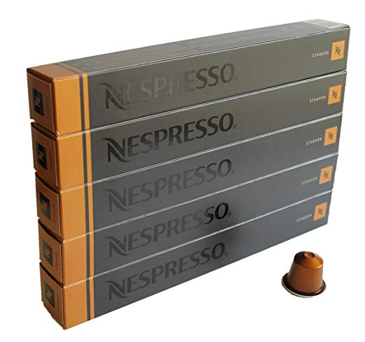 Nespresso ネスプレッソ リヴァント 1本 10個入 x 5本 合計 50 カプセル
