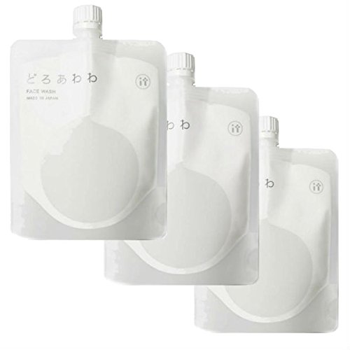 どろあわわ 3個 専用ネット付き どろ豆乳石鹸 110g もっちり泡 フェイスウォッシュ 健康...