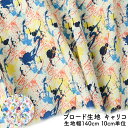 【 5/14限定ポイント3倍! 】 10cm単位 切り売り ( ブロード生地 ) 140cm 幅 生地 キャリコ プリント ブロード 綿ブロード コットンブロー...