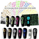 12色 オールドイングリッシュ 文字 アルファベット イニシャル タトゥー タトゥーフォント 暗闇で光る