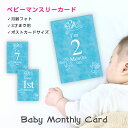 【月齢 フォト】 ベビー マンスリーカード 3才まで使える 月齢フォト カード ハガキサイズ 送料無料 出産祝い 誕生日 記念日 初節句 お祝い かわいい お...