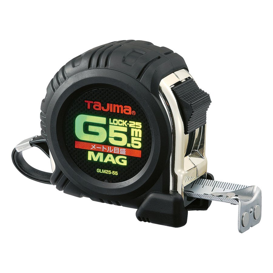 Rakuten - tajima タジマ TJMデザイン コンベックス Gロックマグ爪25 5.5m メートル目盛 25mm幅 GLM25-55BL 300220 新品
