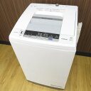 商品コードcn23683 アイテム洗濯機 ブランドHITACHI (日立) カラー ホワイト 型番NW-R704 JAN4549873040455 サイズ 幅：約568mm x 高さ：約986mm x 奥行：約540mm 洗濯容量(kg)7.0kg 洗濯槽縦型 乾燥方式送風乾燥、簡易乾燥 洗濯機特徴予約タイマー、カビ取り、ほぐし脱水 保証期間到着から6ヵ月以内 付属品 給水ホース、排水ホース 商品状態 状態ランク 3：使用感やダメージあり 全体 中古品のため、細かなキズやスレ、くすみ、変色などがございますのでご了承下さい。 専任スタッフが動作確認、クリーニング及びアルコール除菌を致しております。 落とせない汚れや細かなキズ、見落としがある場合がございますのでご了承ください。 商品説明 シャワーをかけて汚れを落とす「シャワー浸透洗浄」機能を搭載した全自動洗濯機。