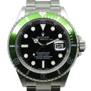 ROLEX (bNX) Tu}[i fCg O[ Ref.16610LV F rbOXCX t@bg4 SUBMARINERyÁz