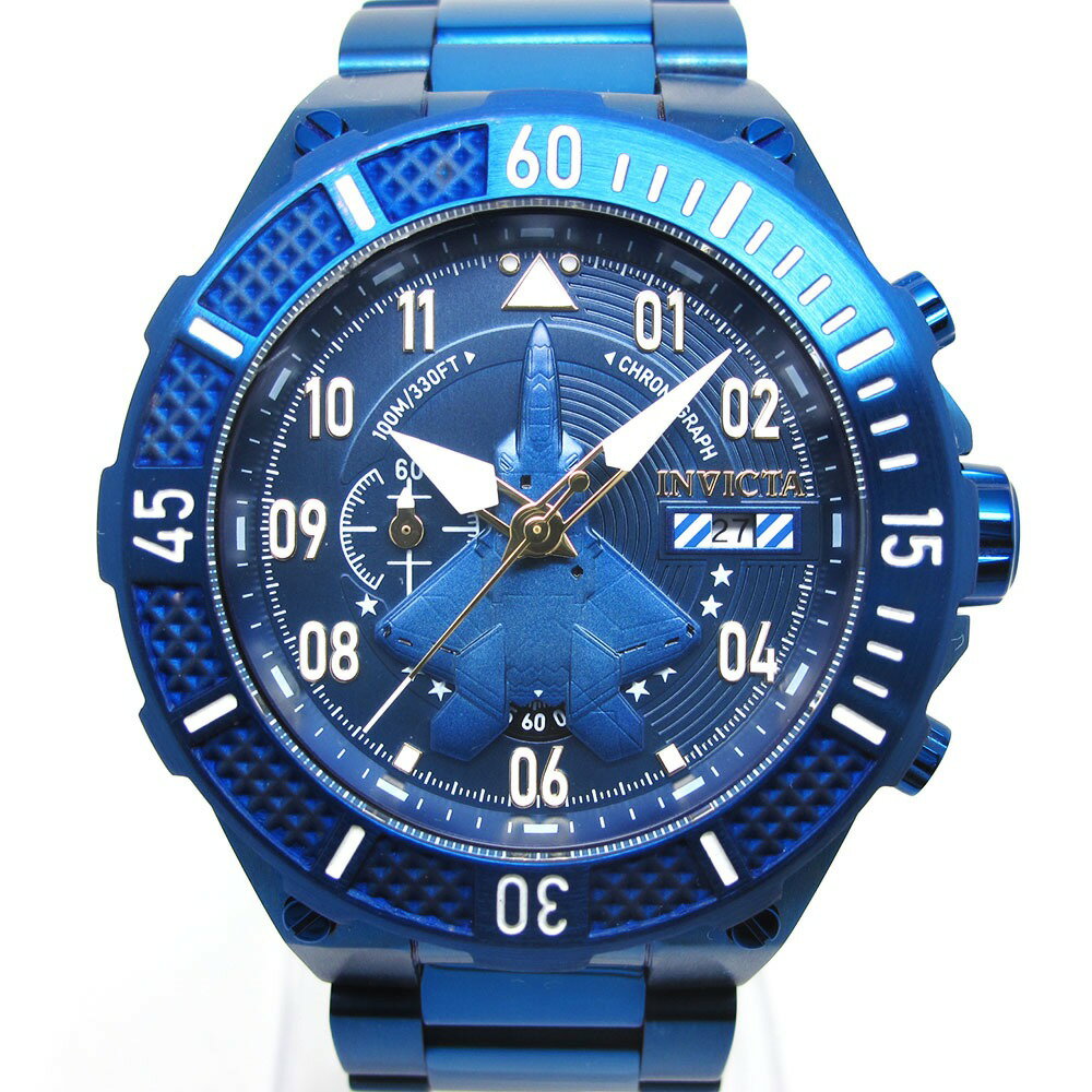 INVICTA (インヴィクタ) 腕時計 アビエーター 39908 ブルー クォーツ【中古】