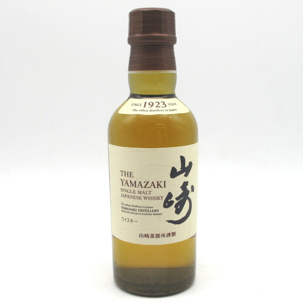 SUNTORY (サントリー) ウイスキー 山崎NV ノンヴィンテージ ジャパニーズ 2024年〜流通ボトル 茶キャップ 180ml 43% 未開栓 店頭引取りのみ 福井やしろ店【中古】