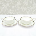 WEDGWOOD (ウエッジウッド) 食器 CAVENDISH キャベンディッシュ カップ&ソーサー 2客セット ペア ティーカップ 廃番品【中古】