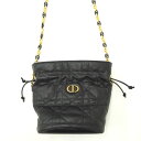 Christian Dior (クリスチャンディオール) ショルダーバッグ クリスチャンディオール ミスカロ ミニバッグ 2way レディース ブラック ショルダーバッグ