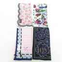 LANVIN (ランバン) ハンカチ 4枚セット 綿100% 開封済未使用品