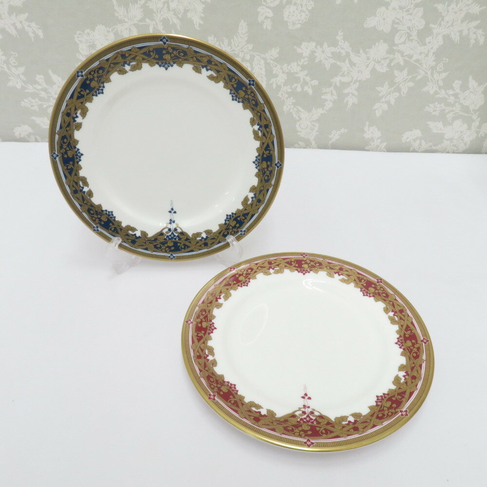 Rakuten - NIKKO (ニッコー) 食器 NIKKO elegance Paris コラボプレート ケーキ皿 2点セット 中皿 金彩 色違い