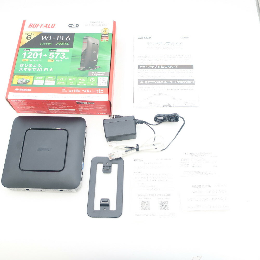 Buffalo (バッファロー) Wi-Fiルーター(親機) WSR-1800AX4Sブラック