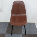 家具 ダイニングチェア 革製 赤茶