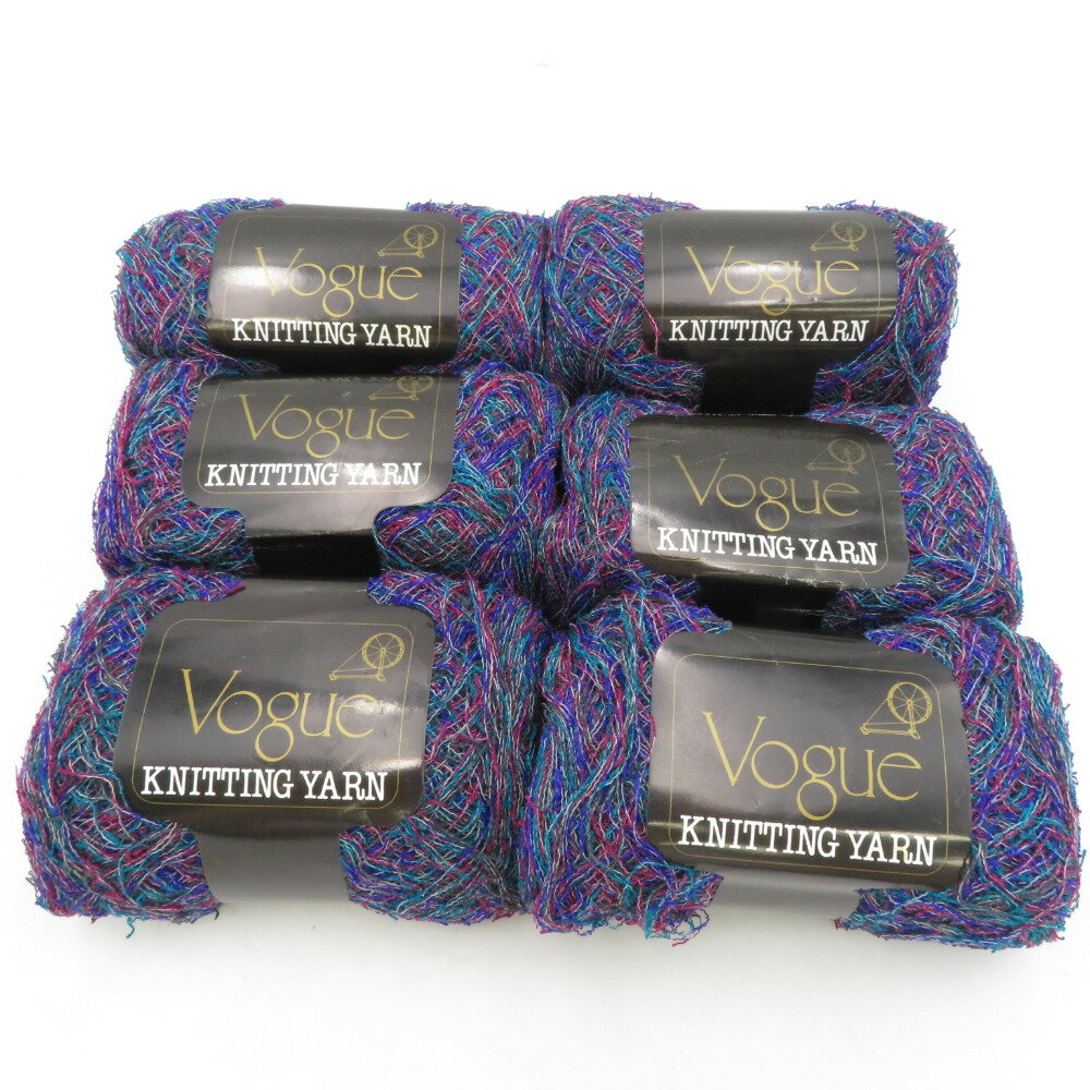 毛糸 Vogue ヴォーグ カールヤーン Y34008 約40g(480m)×6玉 マルチカラー 未使用品【中古】