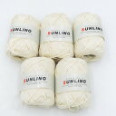 毛糸 NIKKERON-S SUNLINO サンリーノ 5玉セット 1玉40g ニッケロンS 綿麻 機械編み 春夏毛糸【中古】