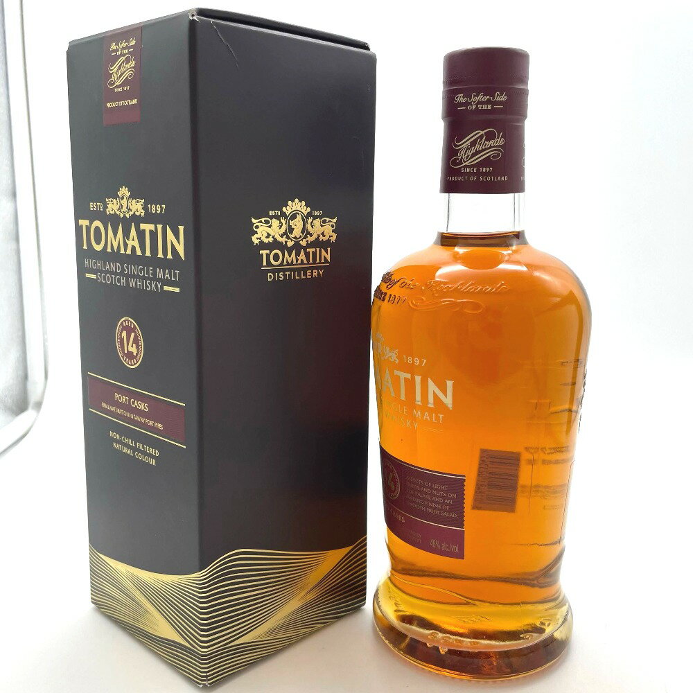 ウイスキー TOMATIN トマーティン14年 ポートカスク シングルモルト スコッチウイスキー 700ml 46％ 洋酒 古酒 未開栓
