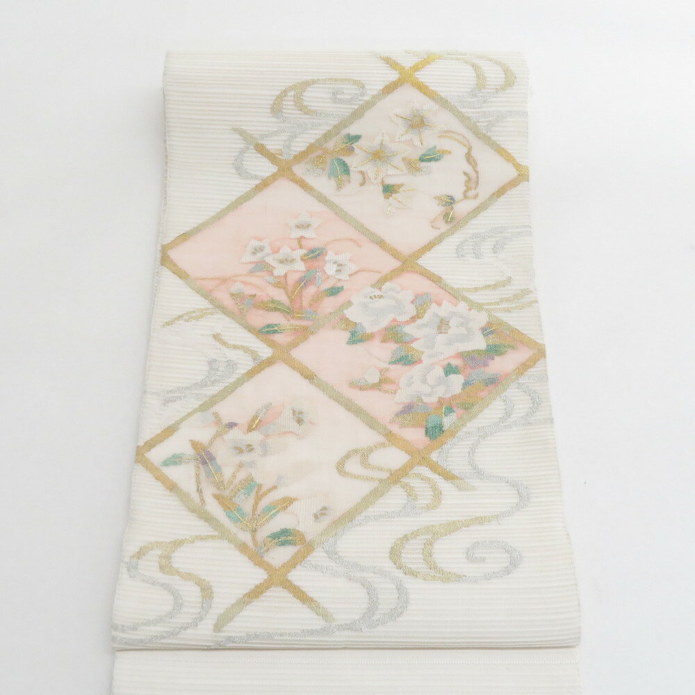 美品【洒落袋帯】袋帯★正絹 太鼓柄⭐︎訪問者 洒落着　★中古 美品【洒落袋帯】袋帯☆正絹 太鼓柄⭐︎訪問者 洒落着 ☆