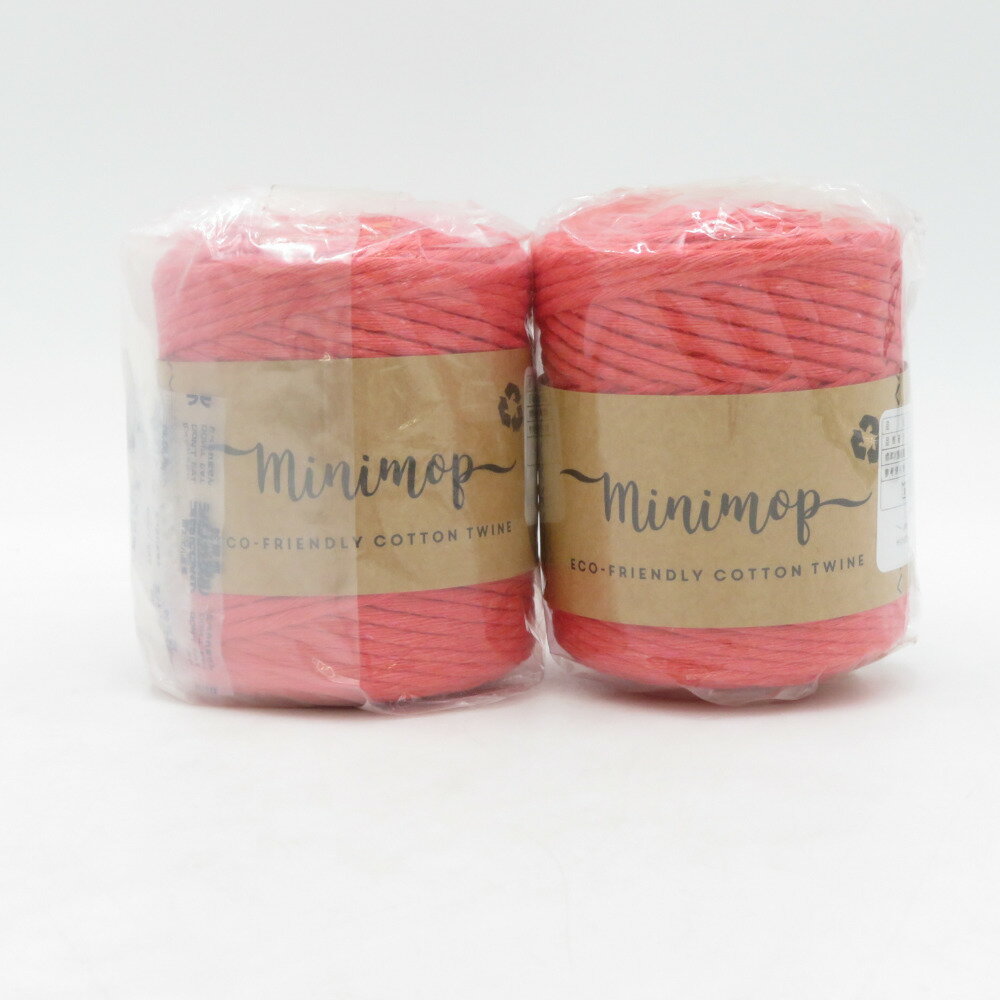 毛糸 LANKAVA ランカバ ミニモップ 62番色 150g 約100m リサイクルコットン ポリエステル フィンランド製 未使用品【中古】