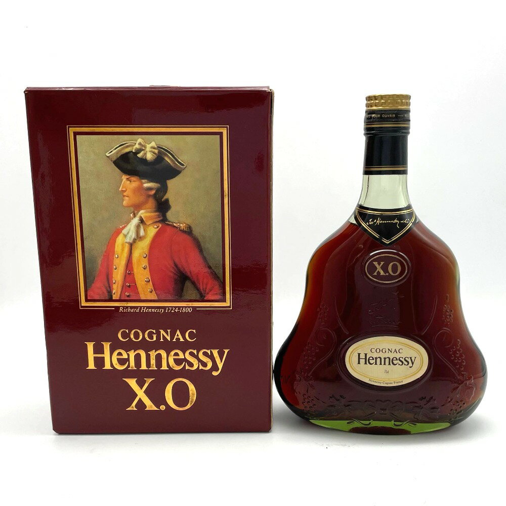 ヘネシー XO グリーンボトル 金キャップ コニャック COGNAC ゴールドキャップ 40% 700ml Hennessy ブランデー 洋酒 古酒 未開栓【中古】