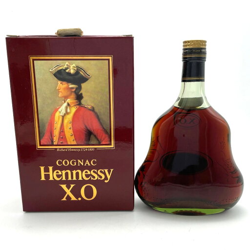 ヘネシー XO グリーンボトル 金キャップ コニャック COGNAC ゴールドキャップ 40% 700ml Hennessy ブランデー 洋酒 古酒 未開栓【中古】
