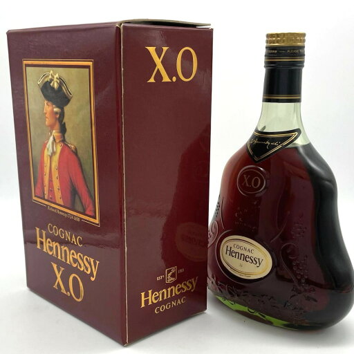 ヘネシー XO グリーンボトル 金キャップ コニャック COGNAC ゴールドキャップ 40% 700ml Hennessy ブランデー 洋酒 古酒 未開栓【中古】