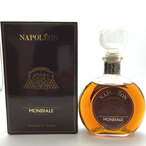 モンデール アルマニャック ナポレオン MONDIALE ARMAGNAC NAPOLEON 370ml 40% ブランデー 洋酒 古酒 未開栓【中古】 モンデール アルマニャック ナポレオン MONDIALE ARMAGNAC NAPOLEON 370ml 40% ブランデー 洋酒 古酒 未開栓【中古】