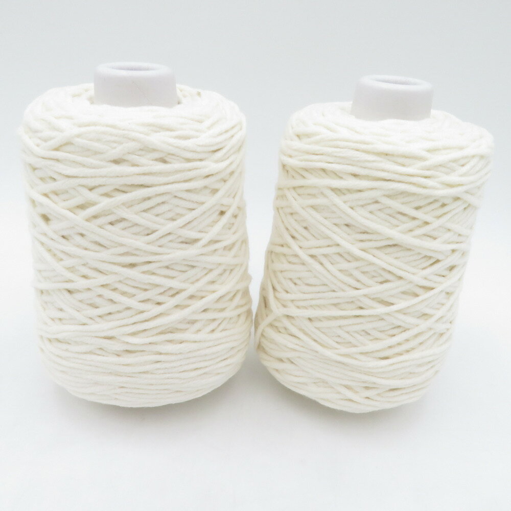 毛糸 Jul Knitting Float フロート 2玉セット ホワイト 100g 約180m コットン アクリル 春夏 未使用品【中古】