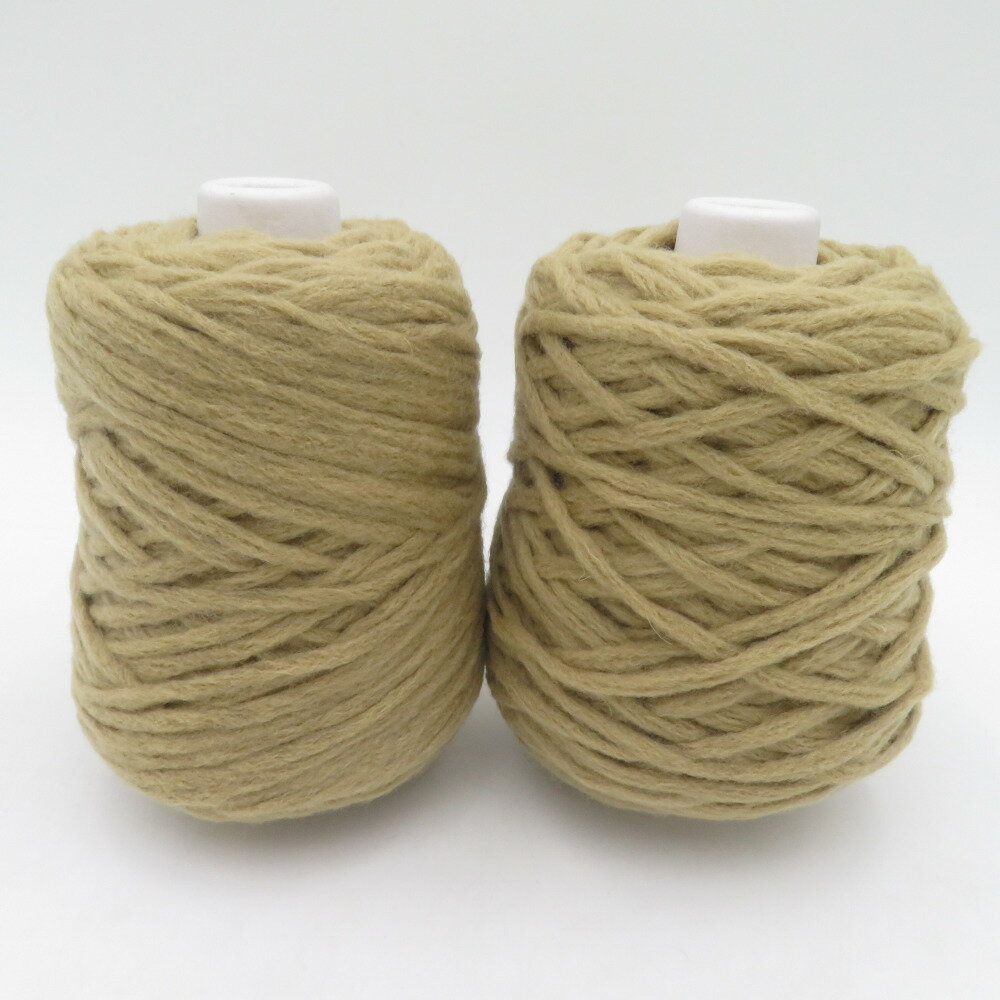 毛糸 MONDO FIL モンドフィル UDN ユーディーエヌ 2玉セット カーキ 100g 約100m ウール ナイロン 秋冬 MF-1998 未使用品【中古】