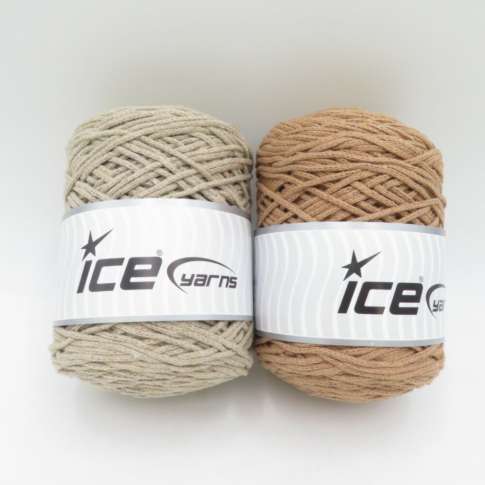 毛糸 GUILD by POD ICE Yarns アイスヤーン マクラメコットンバルキー 2玉 カフェラテ ベージュ 1玉250..