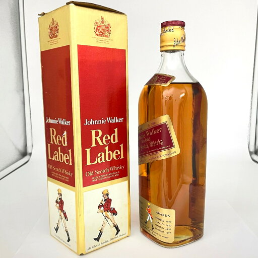 ジョニーウォーカー レッドラベル 特級表示あり 金キャップ 金ラベル 金淵ラベル ブレンデッド 760ml 43% Johnnie Walker ウイスキー 洋酒 古酒 未開栓【中古】